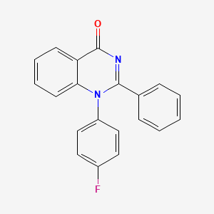 molecular formula C20H13FN2O B13103715 1-(4-Fluorophenyl)-2-phenylquinazolin-4(1H)-one 