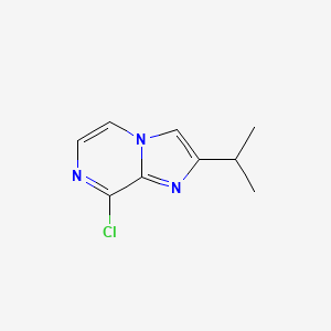 molecular formula C9H10ClN3 B13103744 8-Chloro-2-isopropylimidazo[1,2-a]pyrazine 