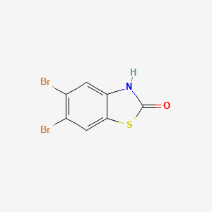 molecular formula C7H3Br2NOS B13103770 5,6-Dibromobenzo[d]thiazol-2(3H)-one 