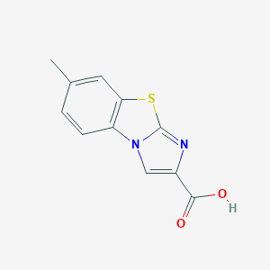 molecular formula C11H8N2O2S B131038 6-Methylimidazo[2,1-b][1,3]benzothiazole-2-carboxylic acid CAS No. 149210-17-3