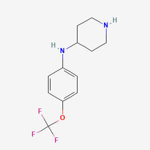N-[4-(trifluoromethoxy)phenyl]piperidin-4-amine
