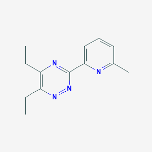 molecular formula C13H16N4 B13103840 5,6-Diethyl-3-(6-methylpyridin-2-yl)-1,2,4-triazine 