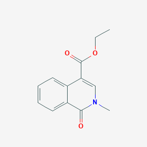 molecular formula C13H13NO3 B1310387 Ethyl 2-methyl-1-oxo-1,2-dihydroisoquinoline-4-carboxylate CAS No. 861542-86-1