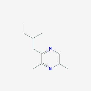 molecular formula C11H18N2 B13103876 3,5-Dimethyl-2-(2-methylbutyl)pyrazine CAS No. 56617-70-0