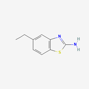 molecular formula C9H10N2S B13103884 5-Ethyl-1,3-benzothiazol-2-amine 