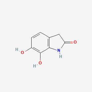 molecular formula C8H7NO3 B13103887 6,7-Dihydroxyindolin-2-one 
