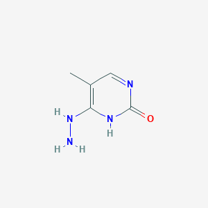 molecular formula C5H8N4O B13103890 4-Hydrazinyl-5-methylpyrimidin-2-ol 