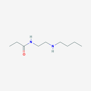 molecular formula C9H20N2O B13103924 N-(2-(Butylamino)ethyl)propionamide 