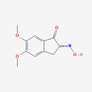 molecular formula C11H11NO4 B1310394 2-(Hydroxyimino)-5,6-dimethoxy-2,3-dihydro-1H-inden-1-one CAS No. 2107-85-9