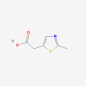 molecular formula C6H7NO2S B1310396 (2-Methyl-1,3-thiazol-5-yl)acetic acid CAS No. 52454-65-6