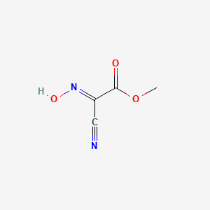 molecular formula C4H4N2O3 B1310398 Cyano-hydroxyimino-acetic acid methyl ester CAS No. 61295-92-9