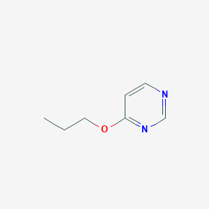 molecular formula C7H10N2O B13103980 4-Propoxypyrimidine 