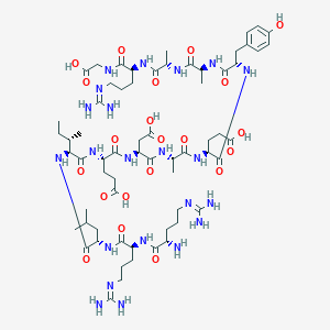 molecular formula C64H106N22O21 B013104 Arg-arg-leu-ile-glu-asp-ala-glu-tyr-ala-ala-arg-gly CAS No. 81156-93-6