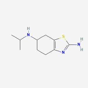 molecular formula C10H17N3S B13104004 N6-Isopropyl-4,5,6,7-tetrahydrobenzo[D]thiazole-2,6-diamine 