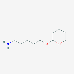 molecular formula C10H21NO2 B13104032 5-((Tetrahydro-2H-pyran-2-yl)oxy)pentan-1-amine 