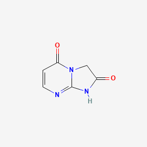 molecular formula C6H5N3O2 B13104040 Imidazo[1,2-A]pyrimidine-2,5(1H,3H)-dione CAS No. 743354-78-1