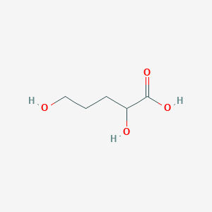 molecular formula C5H10O4 B13104048 2,5-Dihydroxypentanoic acid CAS No. 21577-52-6