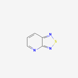 molecular formula C5H3N3S B13104068 [1,2,5]Thiadiazolo[3,4-b]pyridine CAS No. 26147-88-6