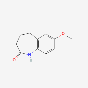 molecular formula C11H13NO2 B1310410 7-Methoxy-4,5-dihydro-1H-benzo[b]azepin-2(3H)-one CAS No. 22245-89-2