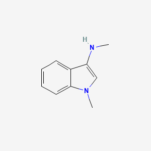 molecular formula C10H12N2 B13104167 N,1-Dimethyl-1H-indol-3-amine 