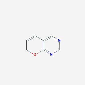 molecular formula C7H6N2O B13104201 7H-Pyrano[2,3-d]pyrimidine CAS No. 254-69-3