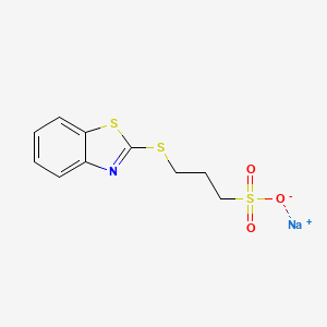 molecular formula C10H10NNaO3S3 B1310421 3-(苯并噻唑-2-硫基)-1-丙烷磺酸钠 CAS No. 49625-94-7