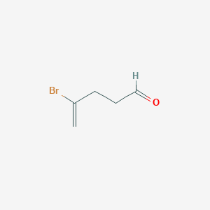 molecular formula C5H7BrO B13104239 4-Bromo-pent-4-enal CAS No. 36884-29-4