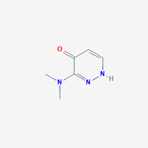 molecular formula C6H9N3O B13104249 3-(Dimethylamino)pyridazin-4(1H)-one 