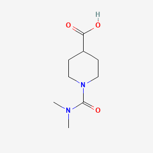 molecular formula C9H16N2O3 B1310425 1-(Dimethylcarbamoyl)piperidine-4-carboxylic acid CAS No. 333985-79-8