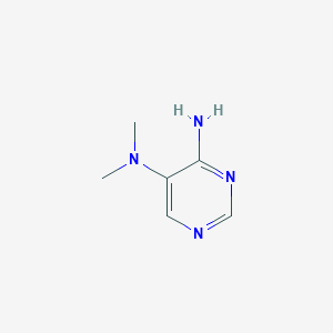 molecular formula C6H10N4 B13104257 N5,N5-dimethylpyrimidine-4,5-diamine 