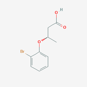 molecular formula C10H11BrO3 B13104292 (S)-3-(2-Bromophenoxy)butanoic acid 