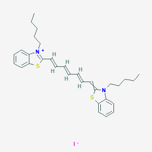 molecular formula C31H37IN2S2 B131043 3-Pentyl-2-(7-(3-pentyl-2(3H)-benzothiazolylidene)-1,3,5-heptatrienyl)benzothiazolium iodide CAS No. 159021-02-0