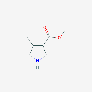 molecular formula C7H13NO2 B1310440 Methyl 4-methylpyrrolidine-3-carboxylate CAS No. 885952-88-5
