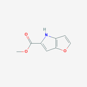 molecular formula C8H7NO3 B1310441 4H-呋喃并[3,2-b]吡咯-5-甲酸甲酯 CAS No. 77484-99-2