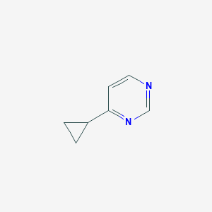 molecular formula C7H8N2 B13104424 4-Cyclopropylpyrimidine 
