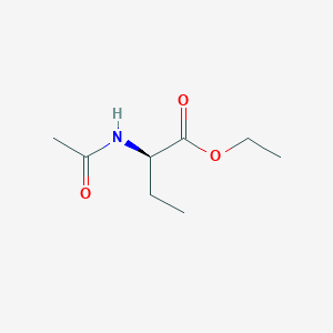 molecular formula C8H15NO3 B13104454 (R)-Ethyl 2-acetamidobutanoate 