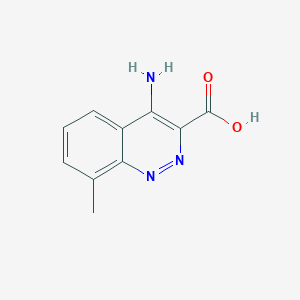 molecular formula C10H9N3O2 B13104463 4-Amino-8-methylcinnoline-3-carboxylic acid CAS No. 234782-66-2