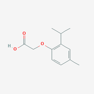 molecular formula C12H16O3 B1310447 Acetic acid, [4-methyl-2-(1-methylethyl)phenoxy]- CAS No. 105401-90-9