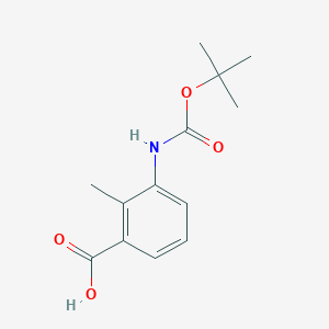 molecular formula C13H17NO4 B1310451 Boc-3-amino-2-methylbenzoic acid CAS No. 143617-89-4
