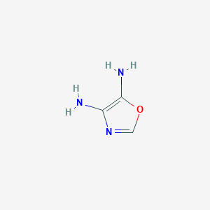 molecular formula C3H5N3O B13104510 Oxazole-4,5-diamine 