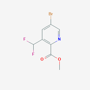 molecular formula C8H6BrF2NO2 B13104557 Methyl 5-bromo-3-(difluoromethyl)picolinate CAS No. 1628915-68-3