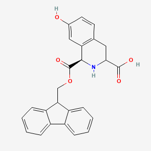 molecular formula C25H21NO5 B13104583 Fmoc-7-hydroxy-(R)-1,2,3,4-tetrahydroisoquinoline-3-carboxylicacid 