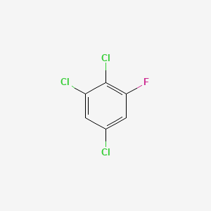 molecular formula C6H2Cl3F B13104616 Benzene, 2,3,5-trichloro-1-fluoro- CAS No. 3107-20-8
