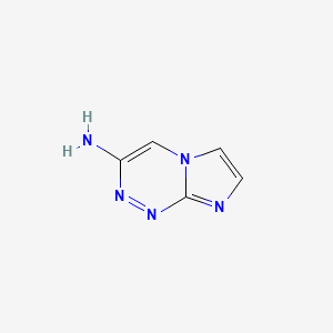 molecular formula C5H5N5 B13104647 Imidazo[2,1-c][1,2,4]triazin-3-amine CAS No. 253878-28-3