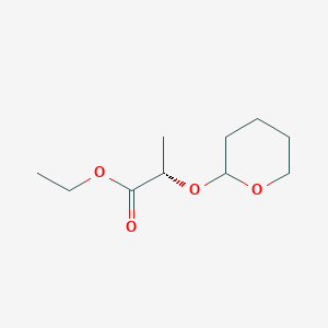 molecular formula C10H18O4 B1310467 2-(氧杂环-2-基氧基)丙酸乙酯（2S）-2- CAS No. 73208-70-5