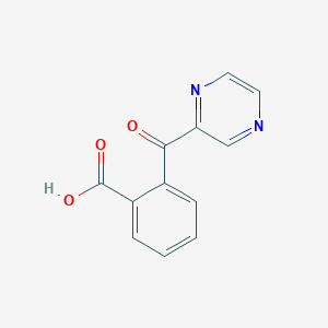 molecular formula C12H8N2O3 B1310482 2-(Pyrazin-2-ylcarbonyl)benzoic acid CAS No. 153078-01-4