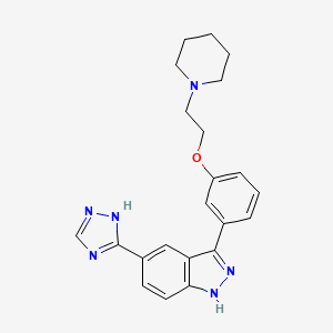 molecular formula C22H24N6O B1310489 CC-401 CAS No. 395104-30-0