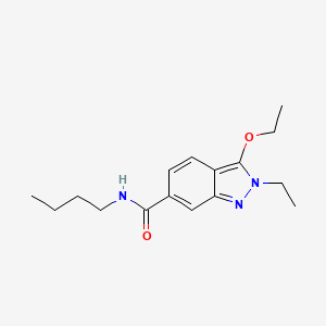 molecular formula C16H23N3O2 B13104899 N-Butyl-3-ethoxy-2-ethyl-2H-indazole-6-carboxamide CAS No. 919108-91-1