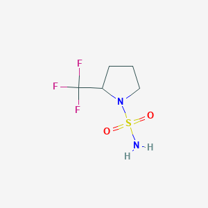 molecular formula C5H9F3N2O2S B13104904 2-Trifluoromethylpyrrolidine-1-sulfonamide 