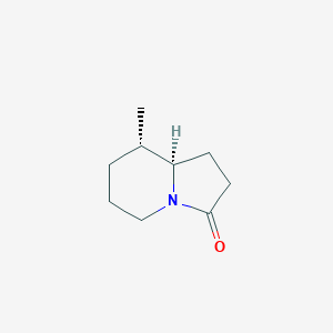 molecular formula C9H15NO B13104956 Cis-8-methylhexahydroindolizin-3(2H)-one 